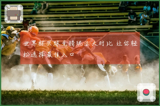 世界杯买球竞猜玩法大对比 让你轻松选择最佳入口